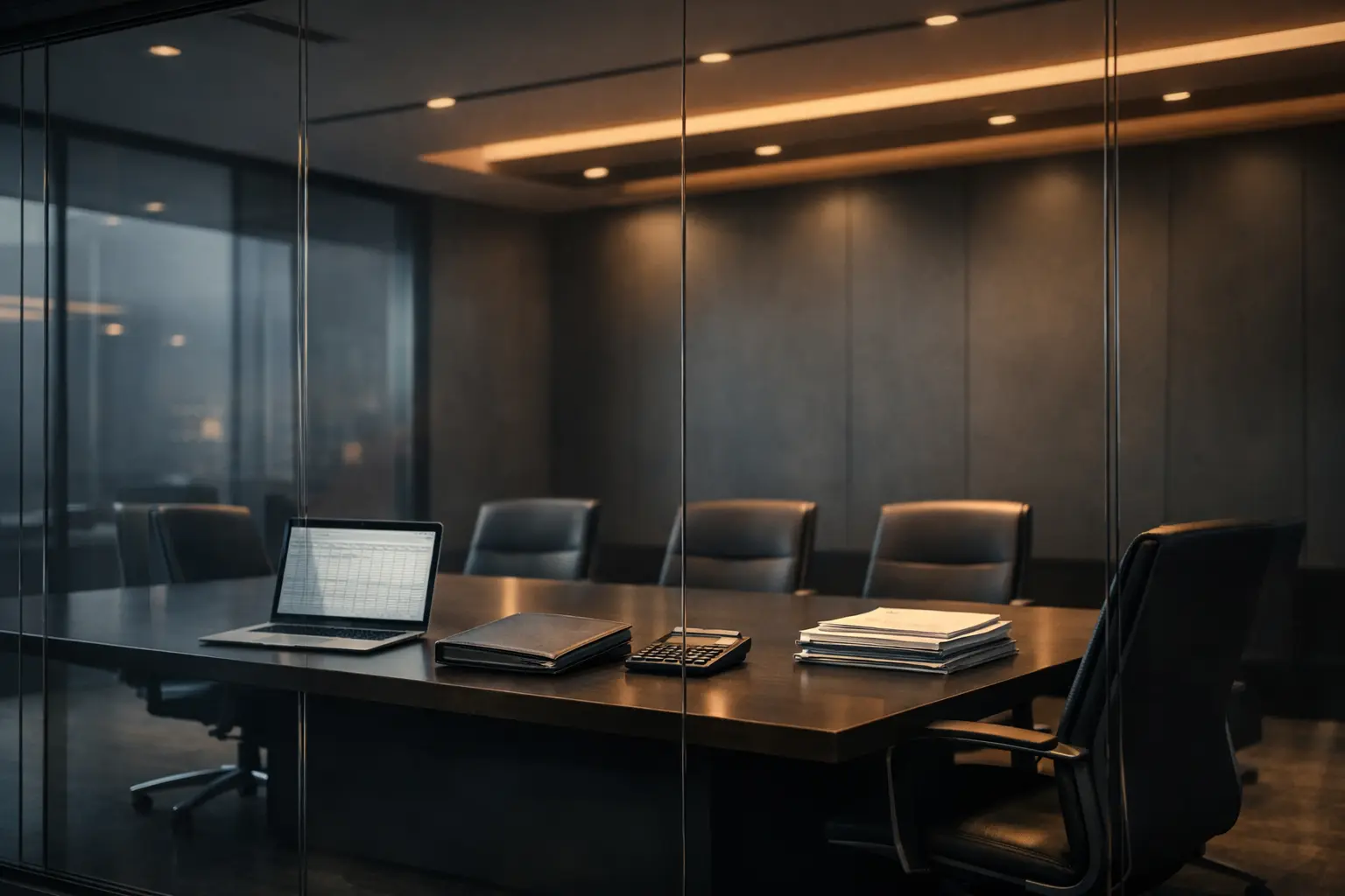 Modern office conference room